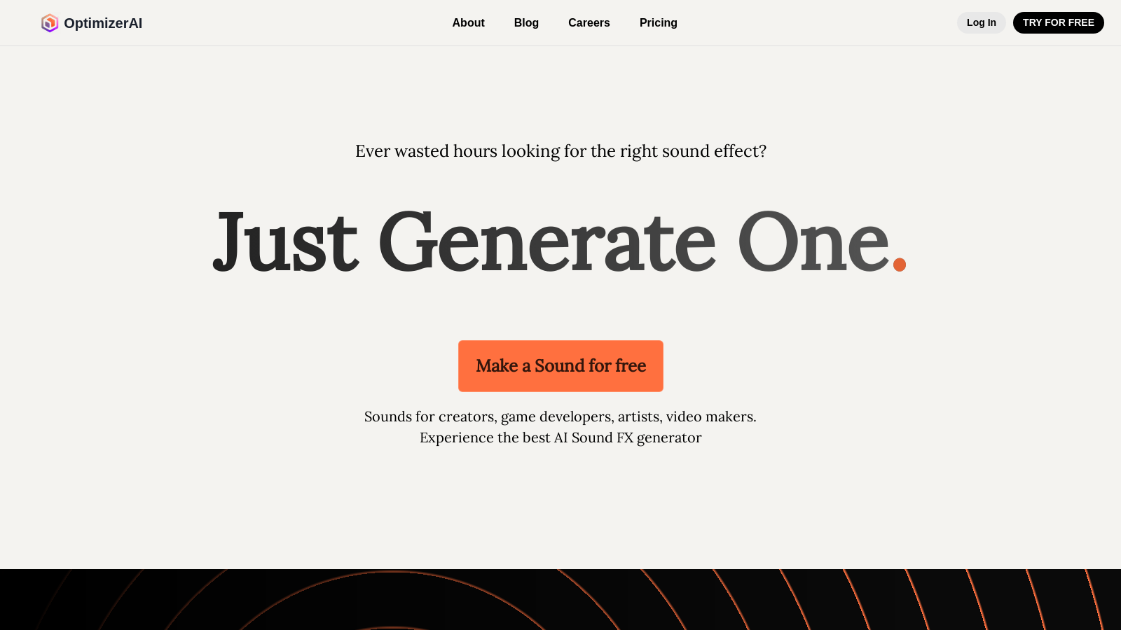OptimizerAI: Top AI Sound Effect Generator for Creators