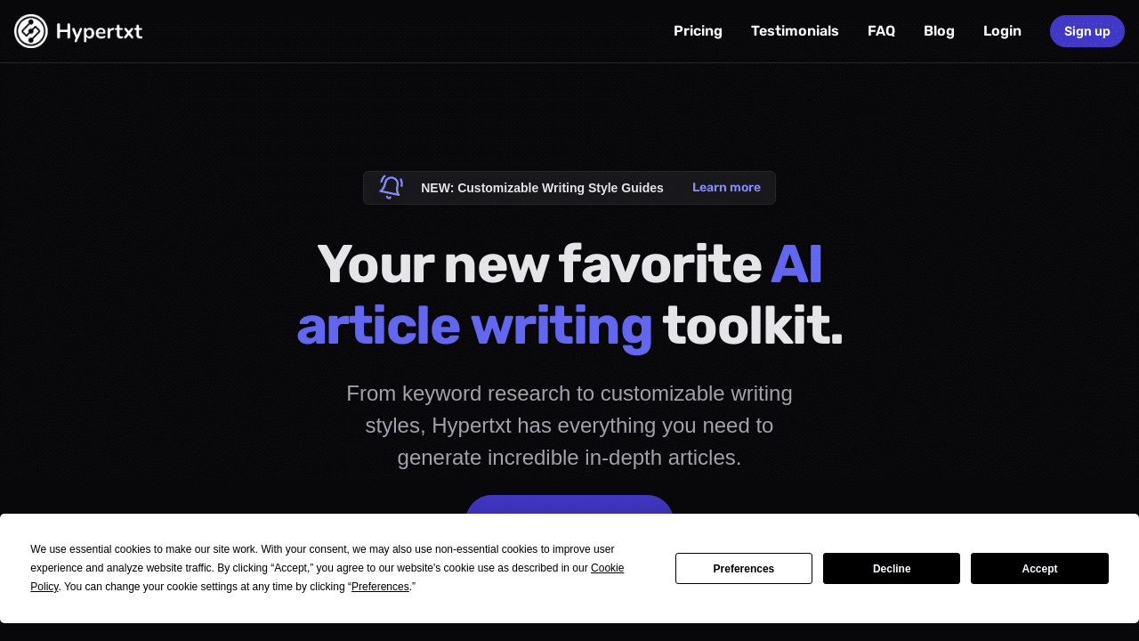 Hypertxt.ai: Complete AI Writing Assistant For SEO Success