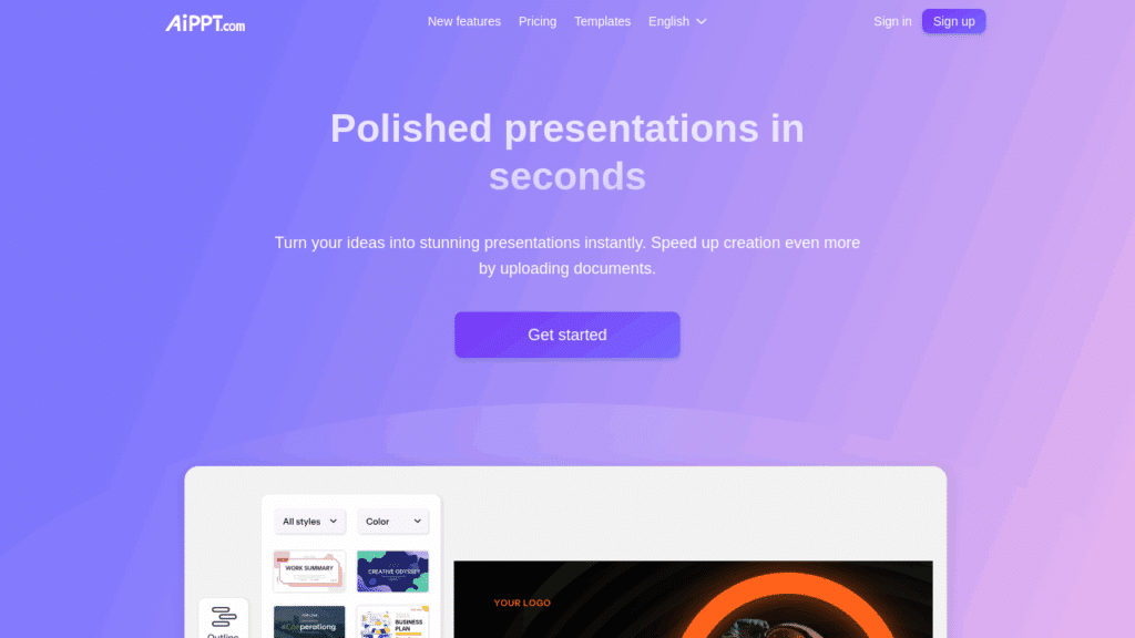 AIPPT: Create Professional Slides in One Click with AI