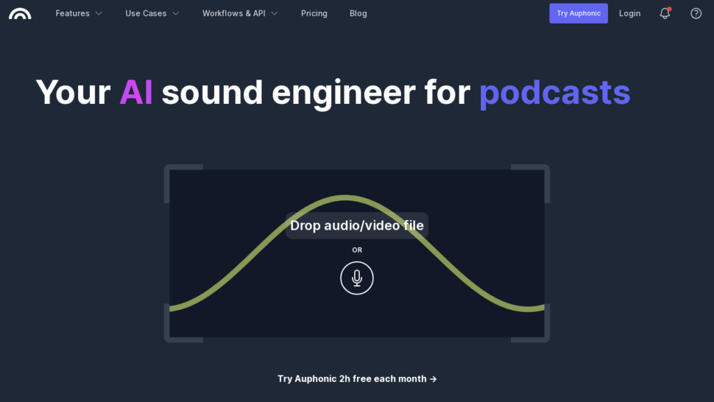 Auphonic: AI Audio Processing Tool for Professional Podcasts