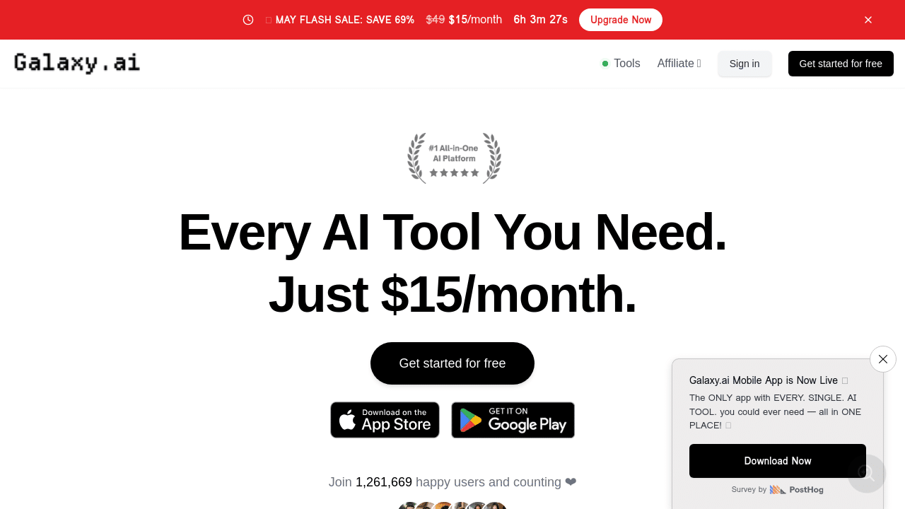 Galaxy.ai: Complete AI Suite for Content Creators 2025