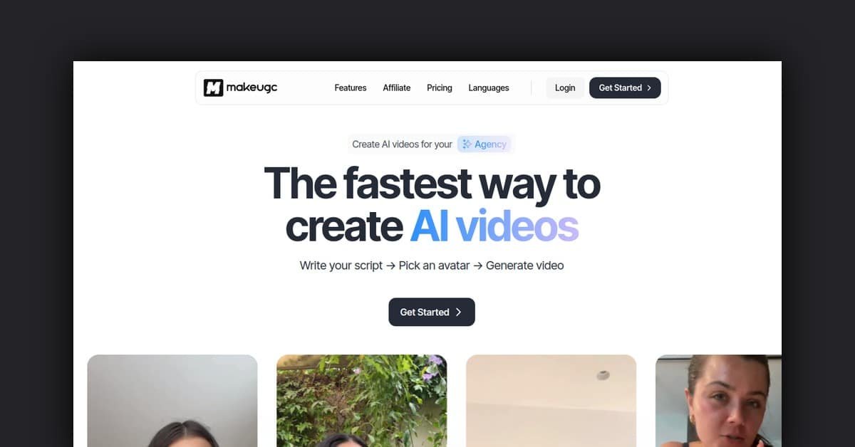MakeUGC.ai: Create Authentic AI UGC Videos in Minutes