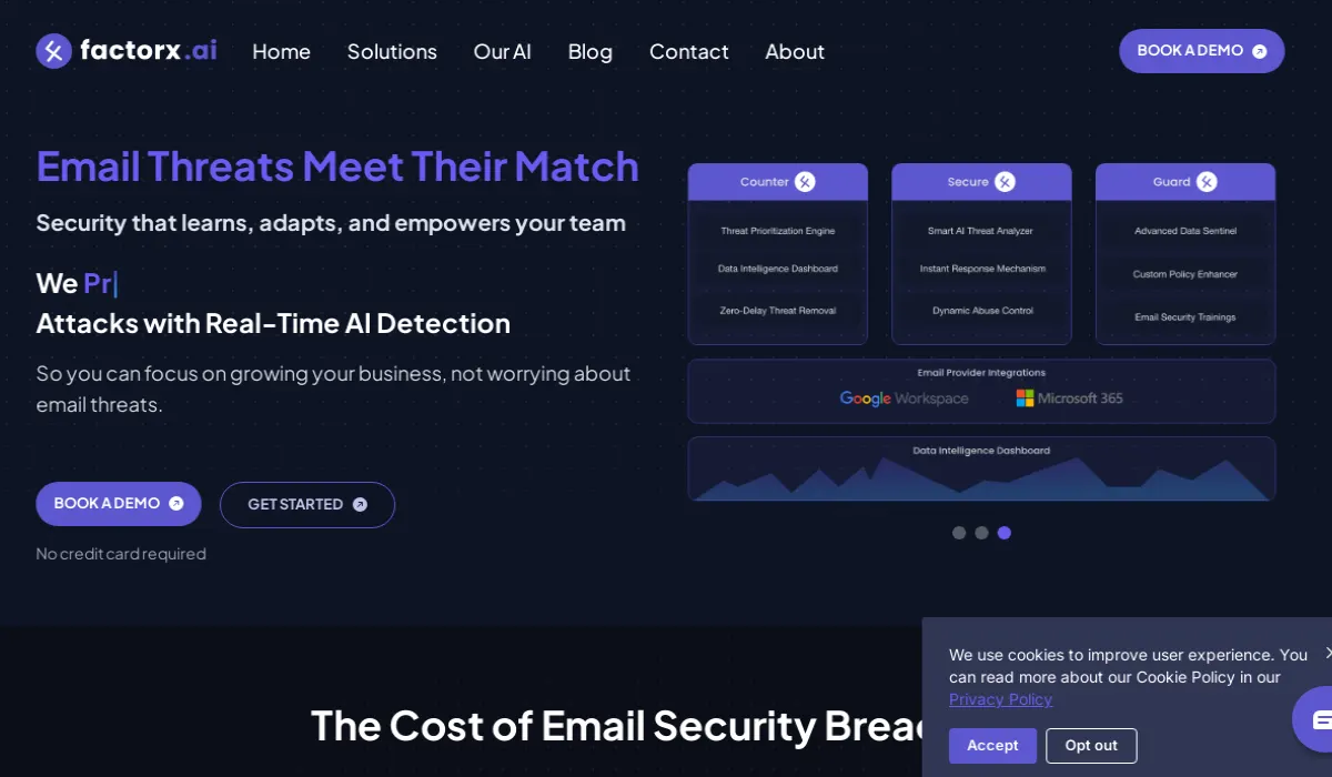 FactorX.ai: AI Email Security Tool Blocks Phishing Threats