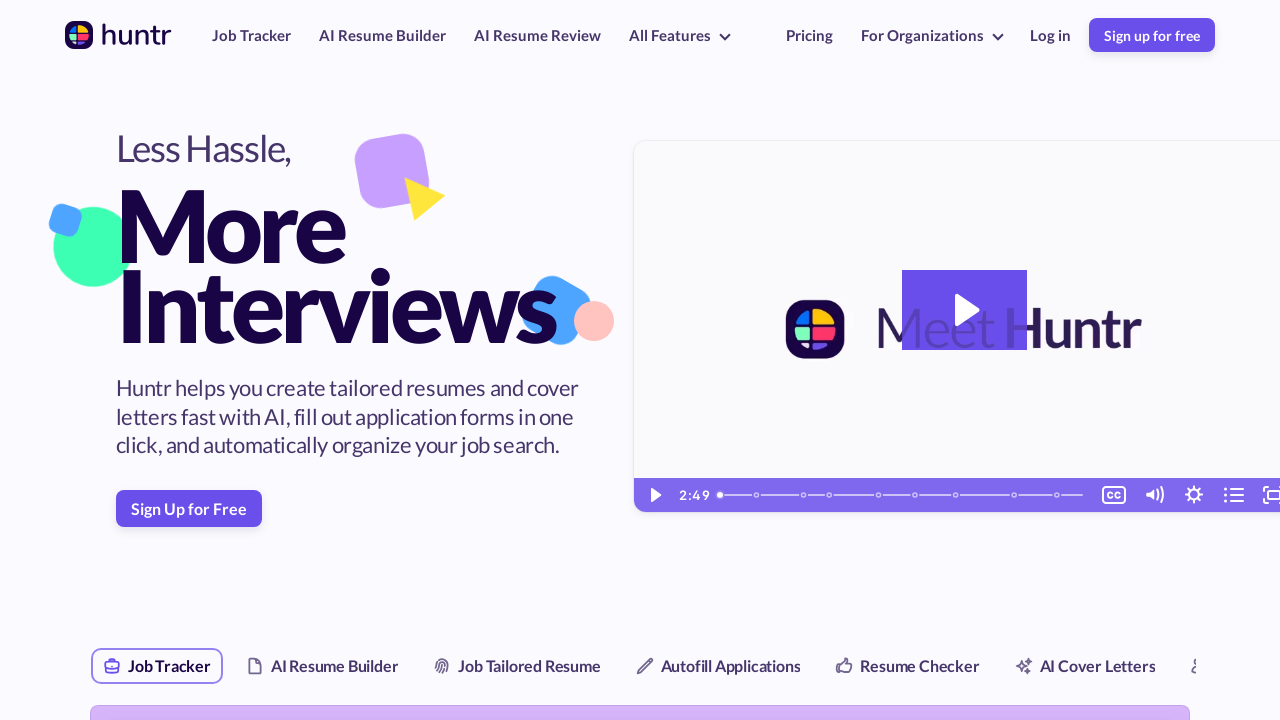 Huntr.co: AI-Powered Job Search Tool for Career Success