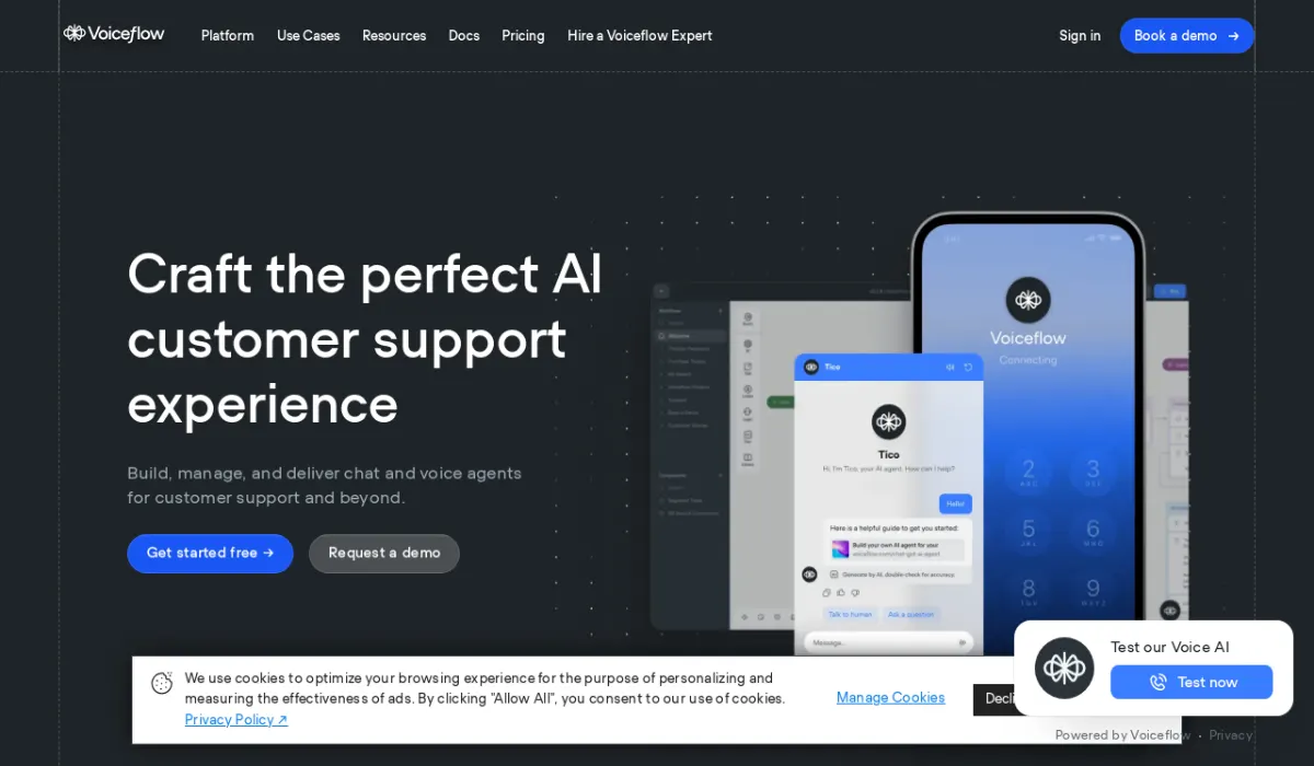 Voiceflow: Build AI Customer Support Agents Without Code