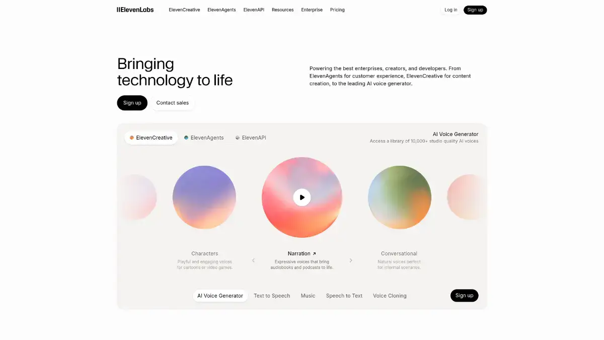 ElevenLabs review 2026 dashboard with voice generation interface